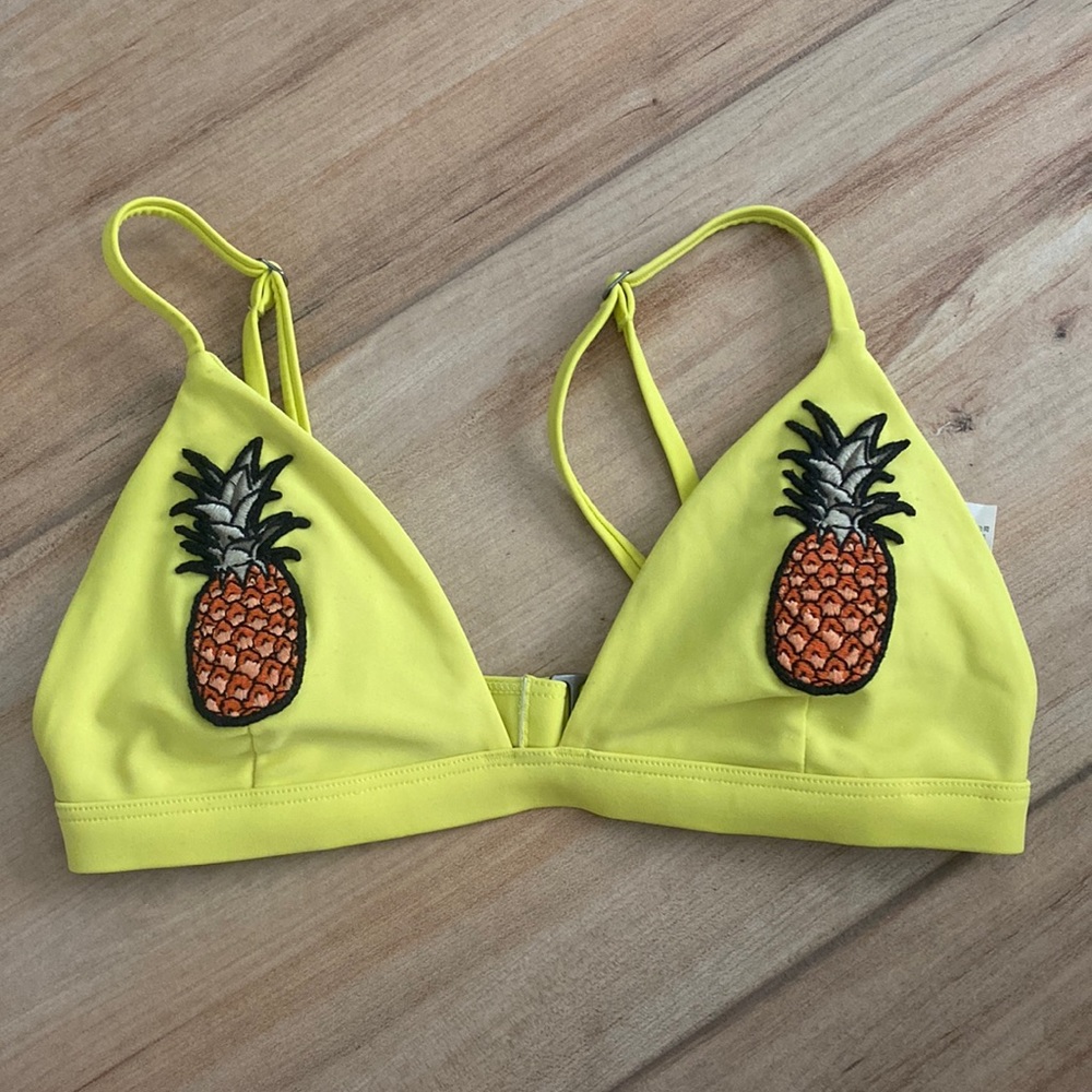 yellow bathing suit top